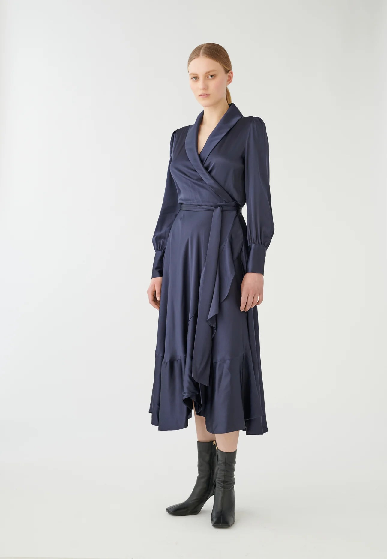 Dea Kudibal Navy Wrap Dress