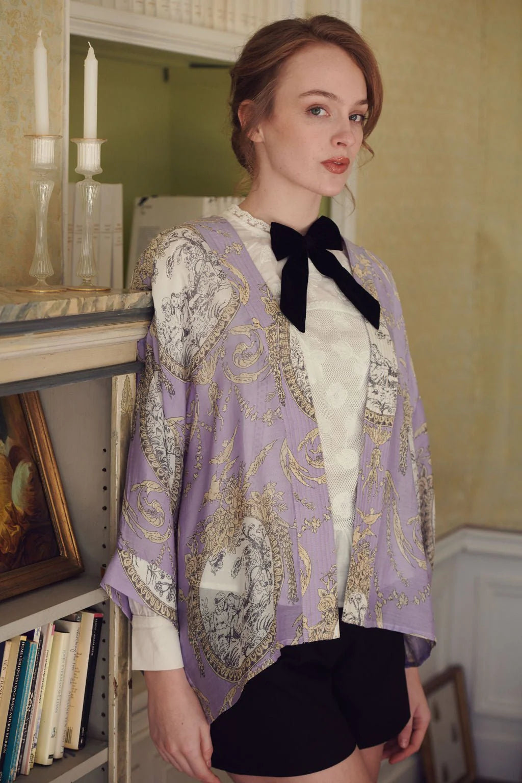 One Hundred Stars Valentine Lilac Kimono