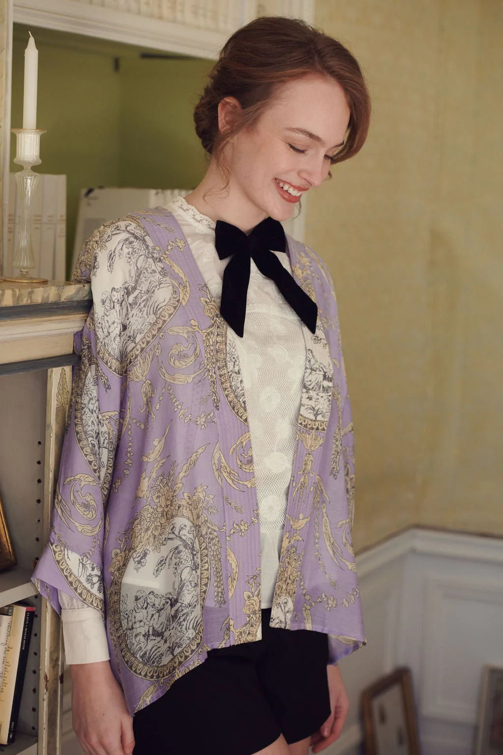 One Hundred Stars Valentine Lilac Kimono