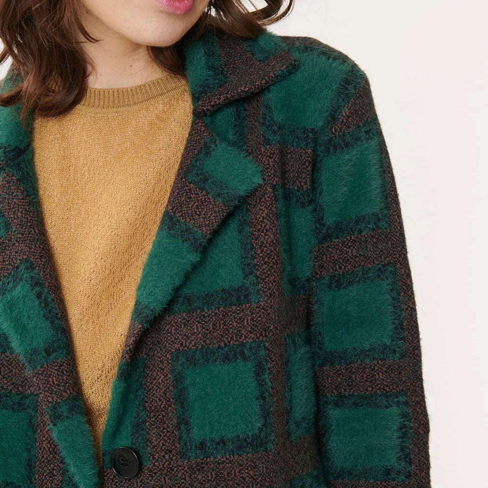 Derhy Green Cuddly Knit Coatigan