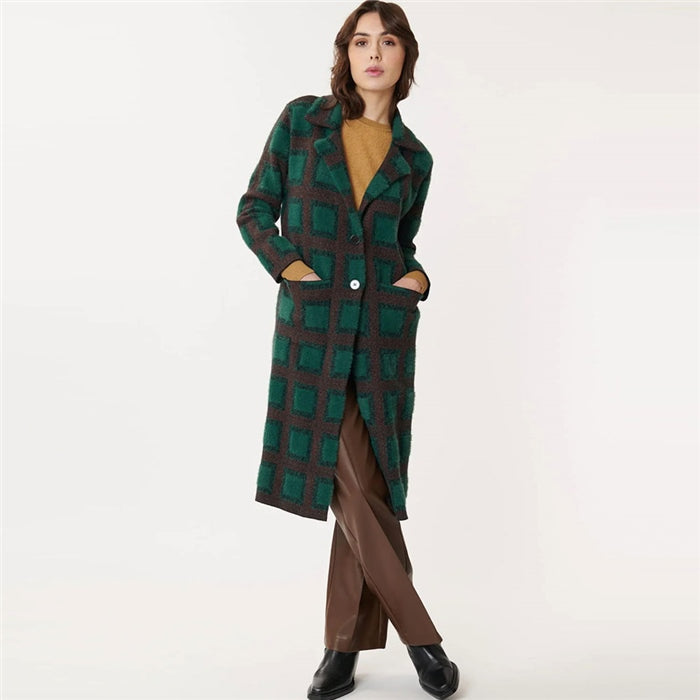 Derhy Green Cuddly Knit Coatigan