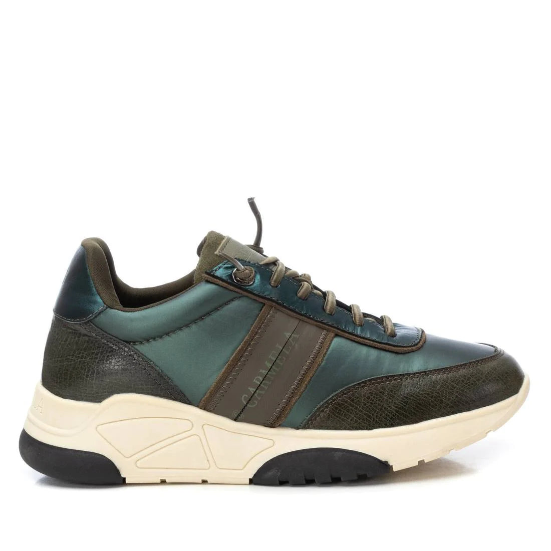 Carmela Metallic Green Trainers