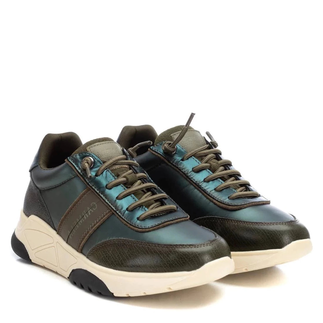 Carmela Metallic Green Trainers