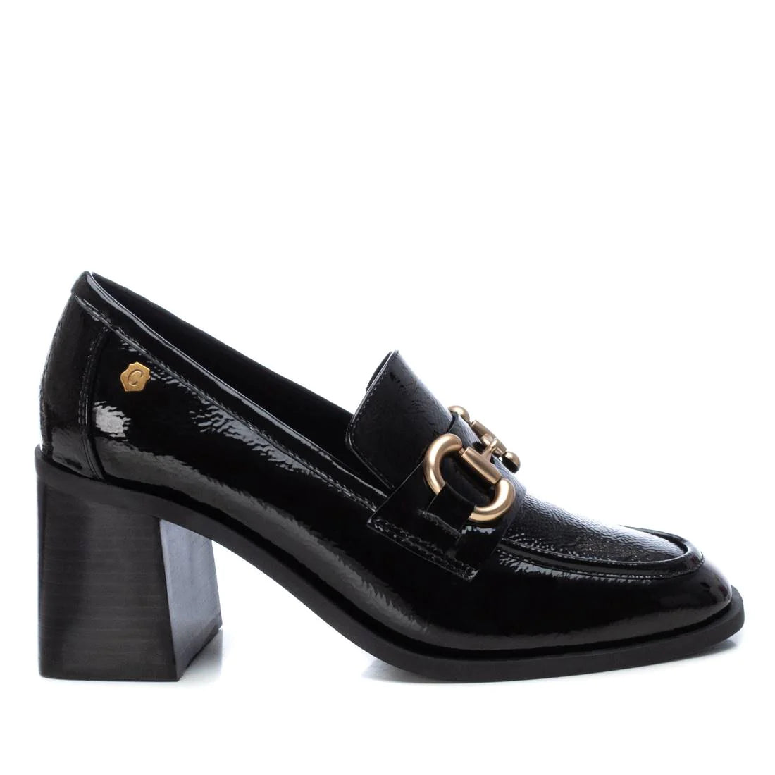 Carmela Patent Block Heel Loafers