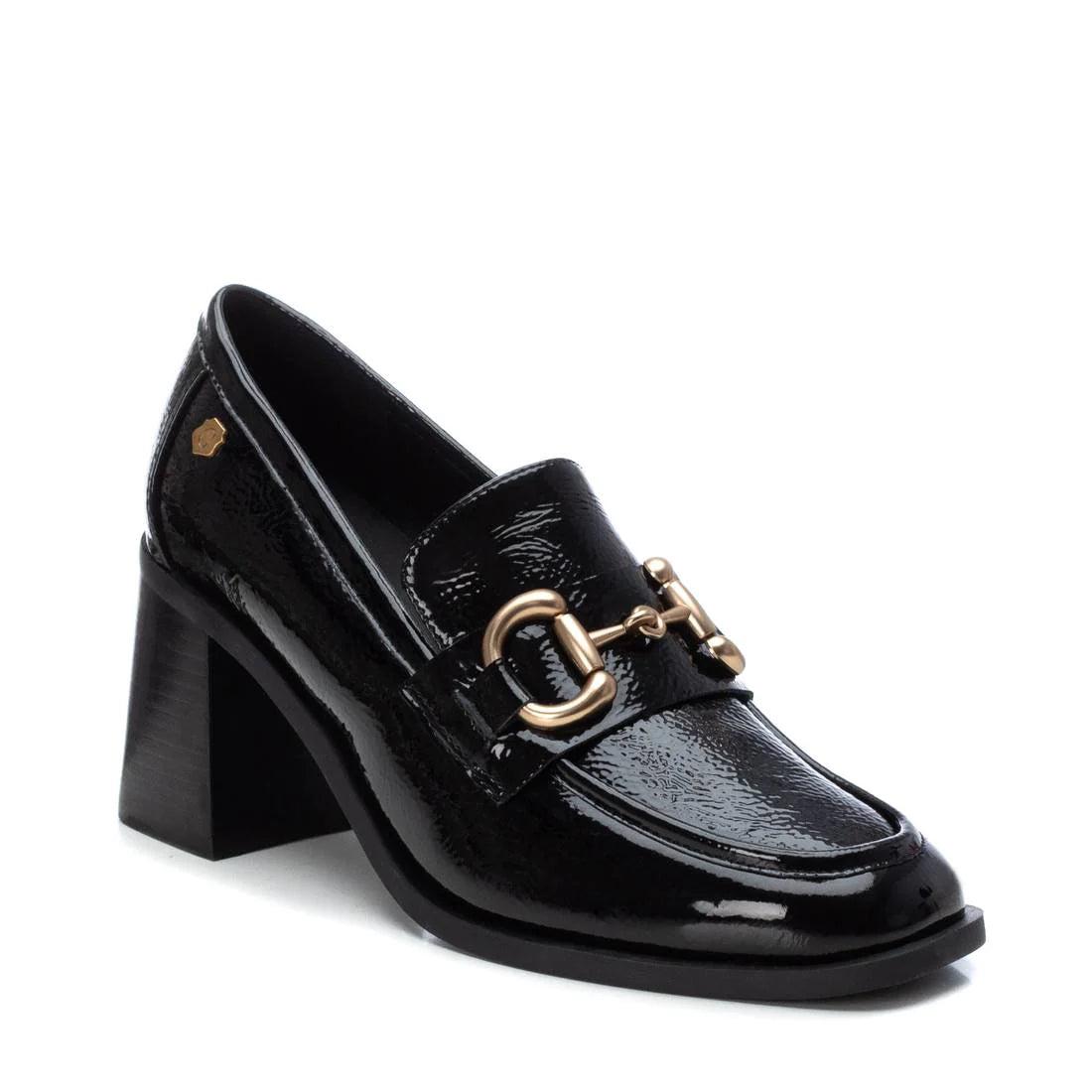 Carmela Patent Block Heel Loafers