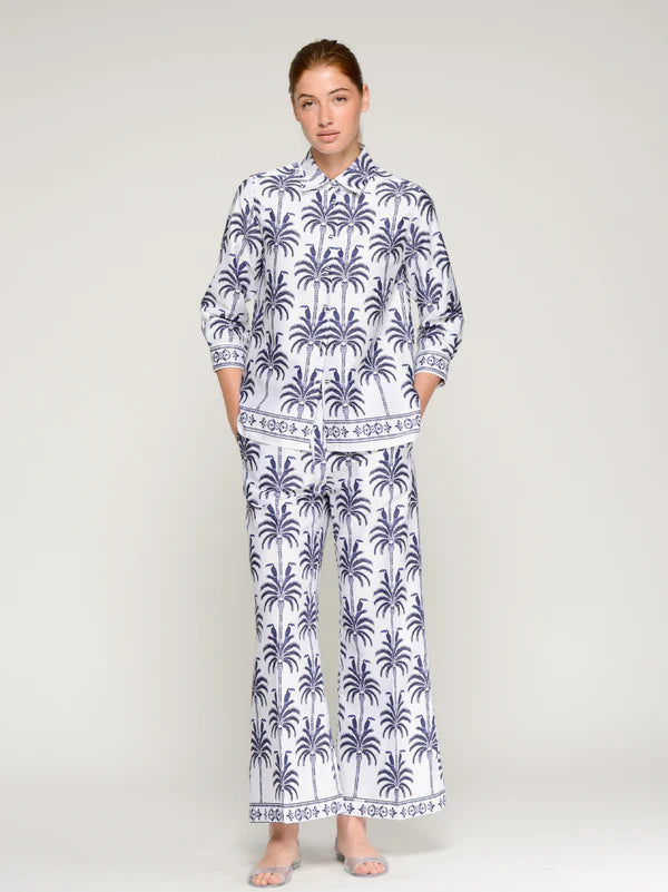 Vilagallo Palm Print Shirt 33590