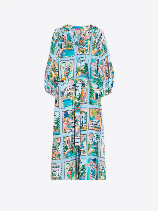 Vilagallo Cuban Postcards Dress 33654
