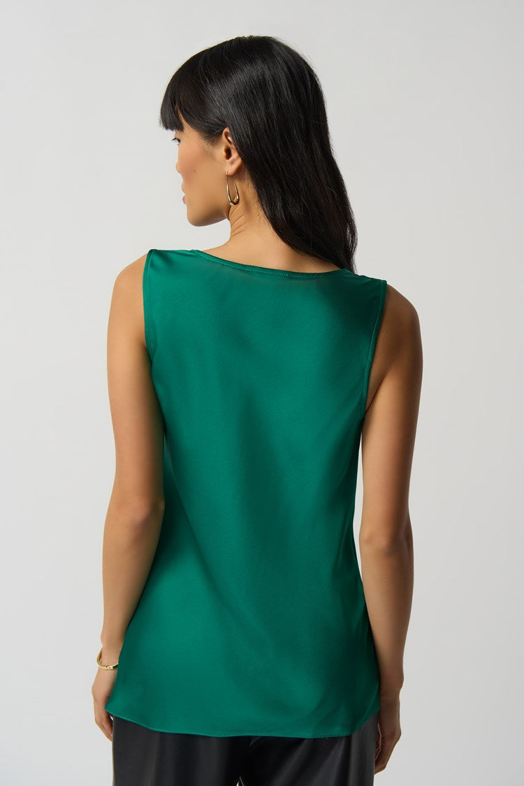 Joseph Ribkoff Green Satin Blouse