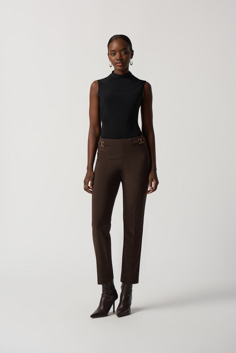 Joseph Ribkoff Mocha Jersey Trousers