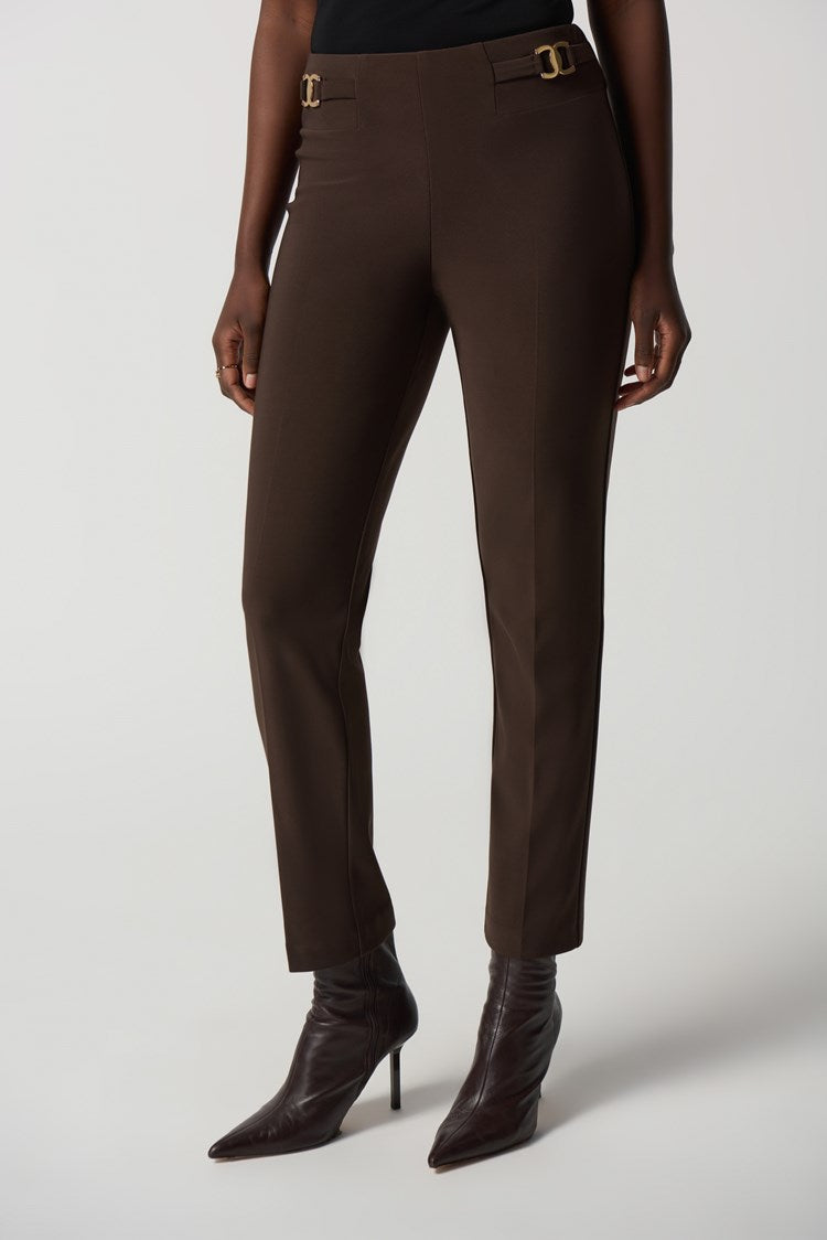 Joseph Ribkoff Mocha Jersey Trousers