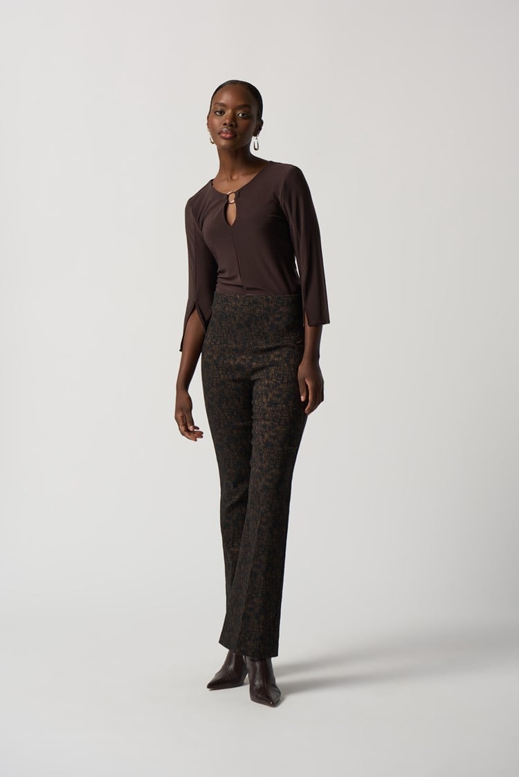 Joseph Ribkoff Textured Trousers