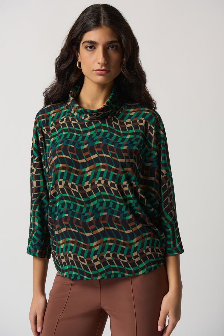 Joseph Ribkoff Geo Print Top
