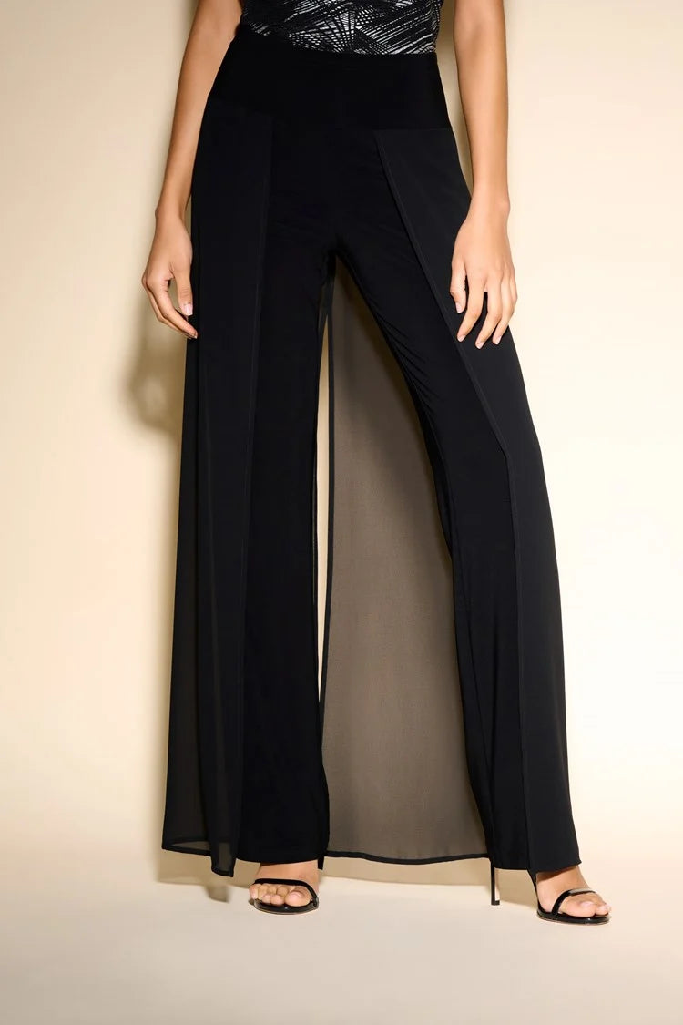 Joseph Ribkoff Signature Chiffon Overlay Trousers