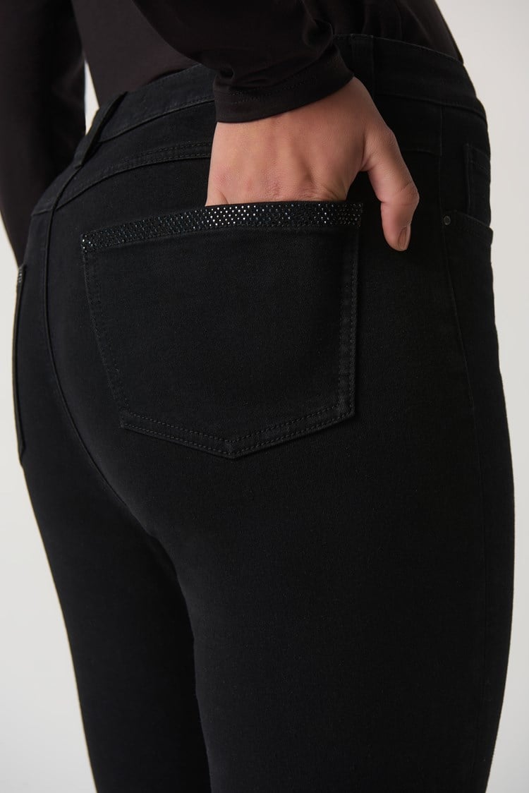 Joseph Ribkoff Black Sparkle Jeans