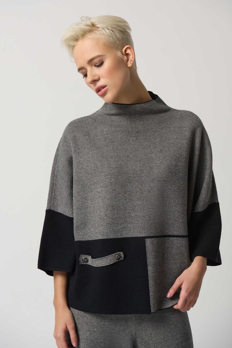 Joseph Ribkoff Colour Block Sweater and Culottes Set