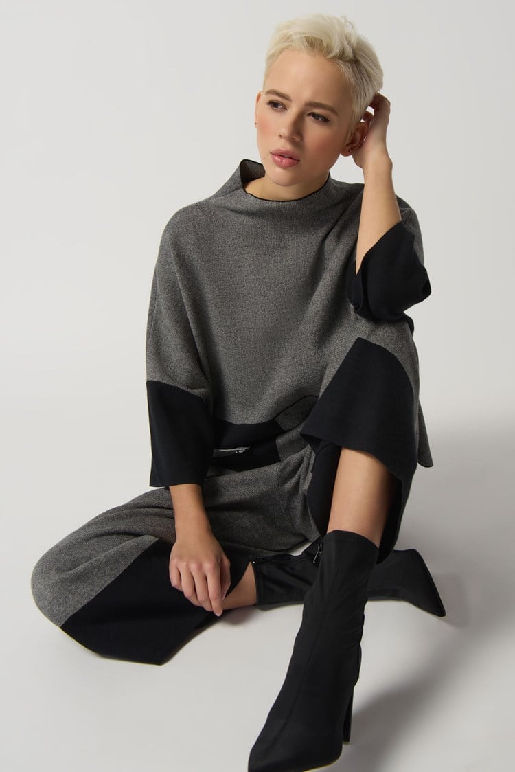 Joseph Ribkoff Colour Block Sweater and Culottes Set