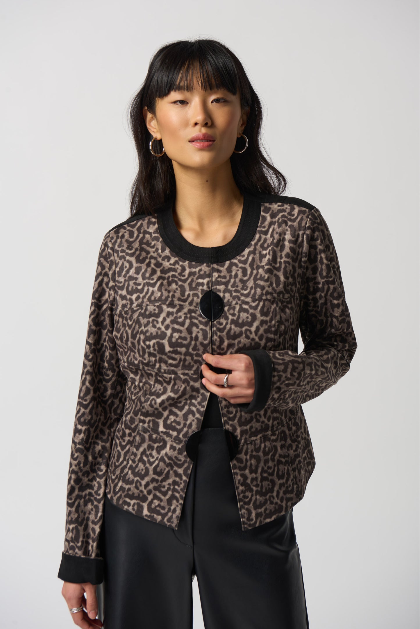 Joseph Ribkoff Faux Suede Jacket