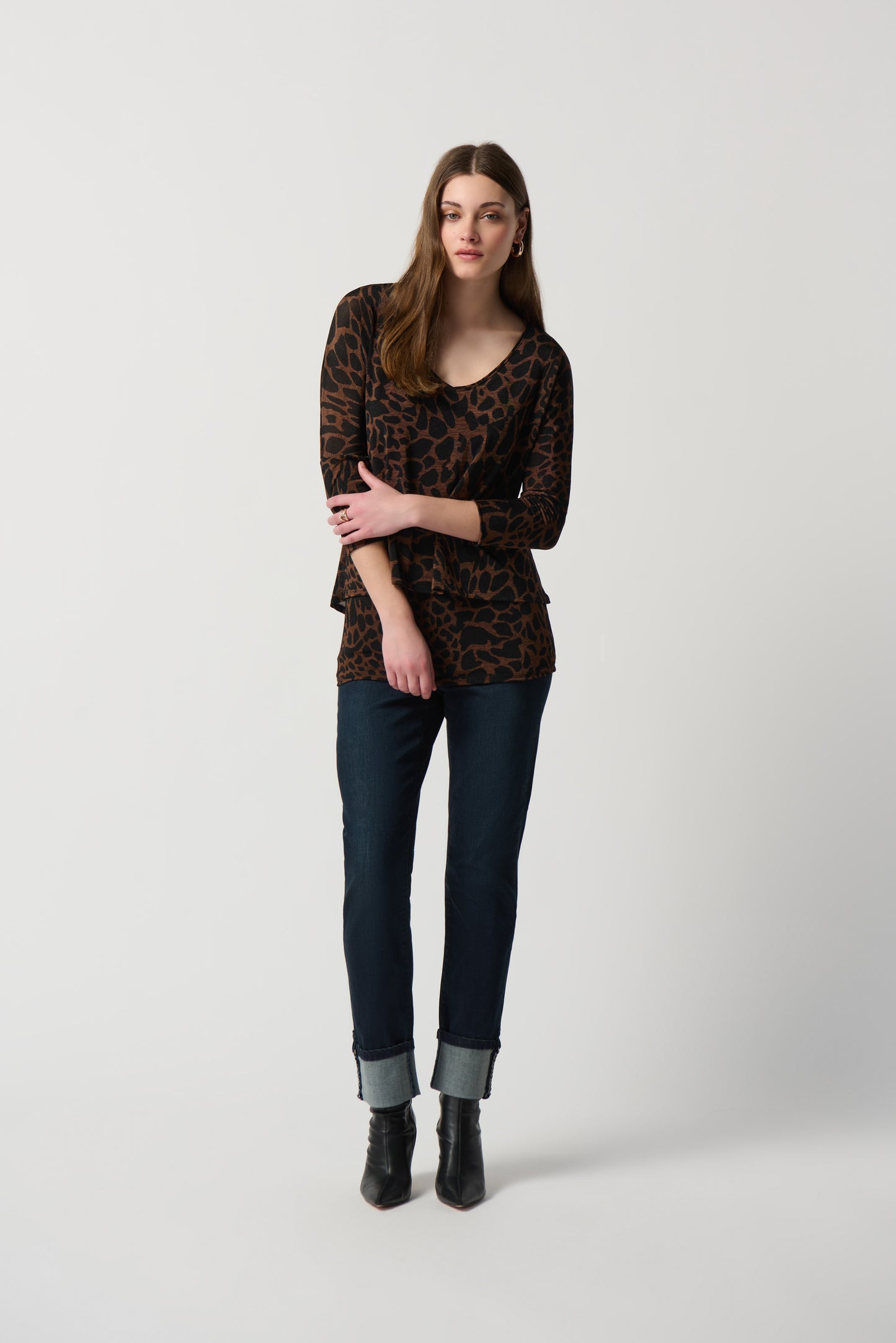 Joseph Ribkoff Animal Print Top