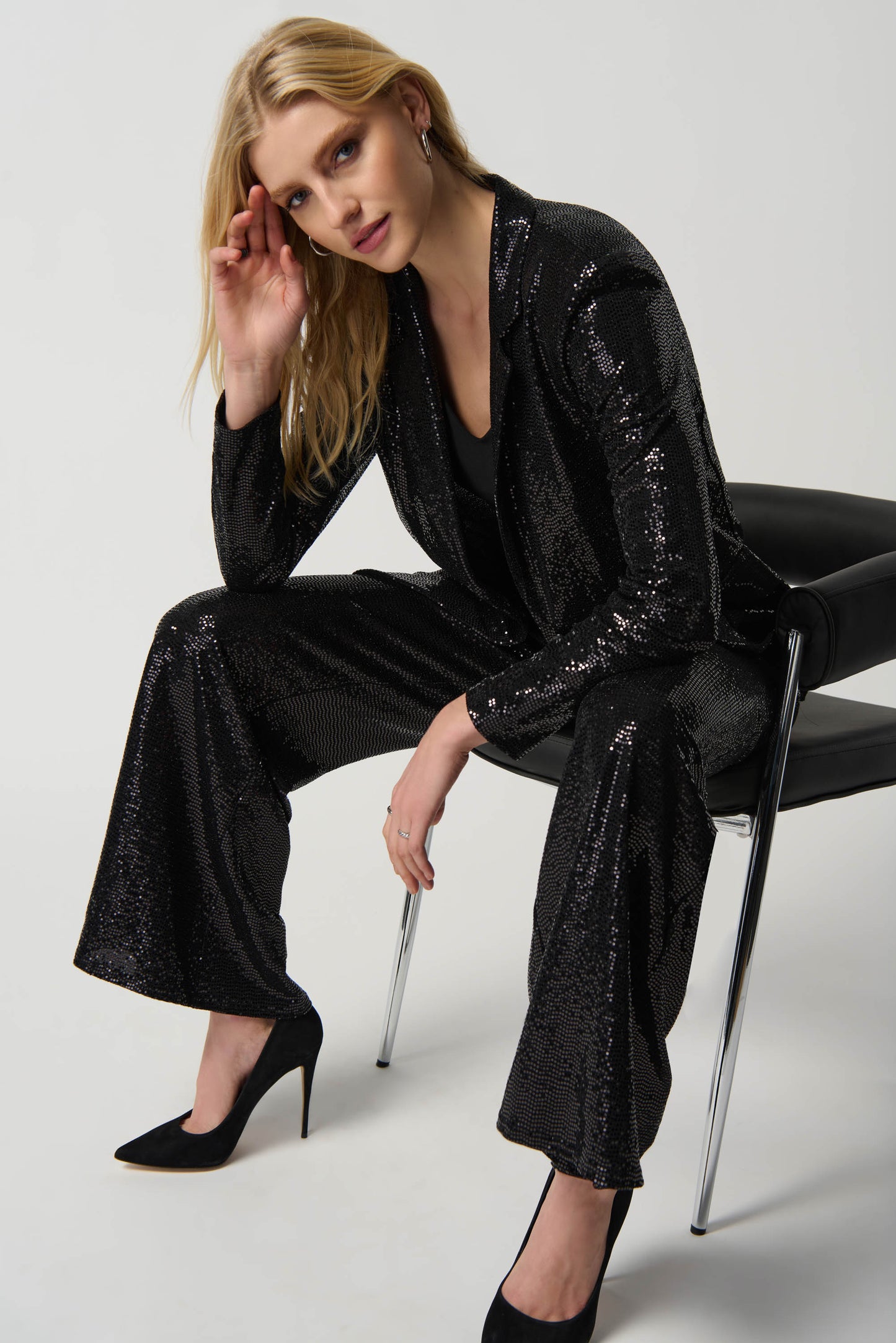 Joseph Ribkoff Micro Sequin Blazer