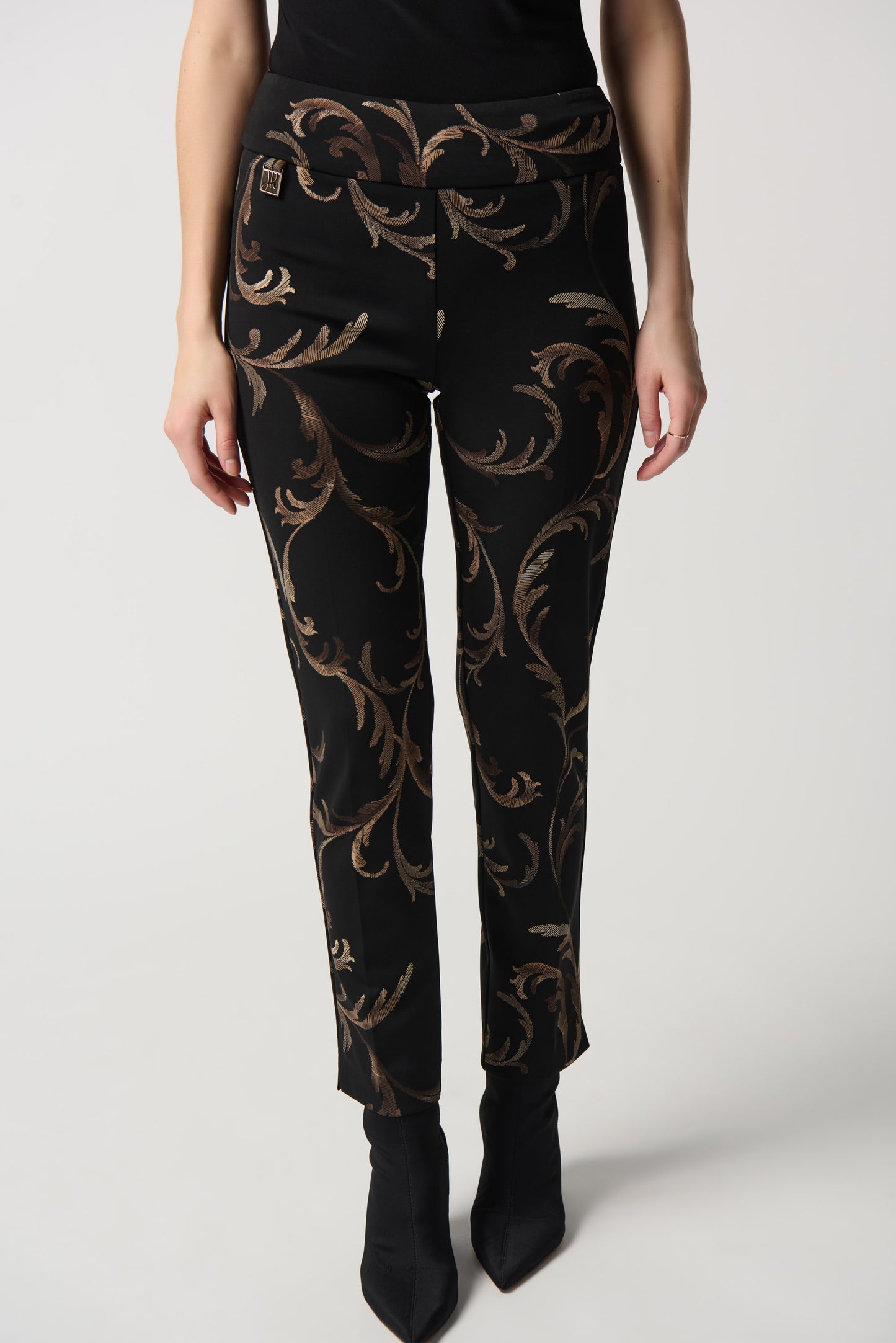 Joseph Ribkoff Swirl Print Trousers