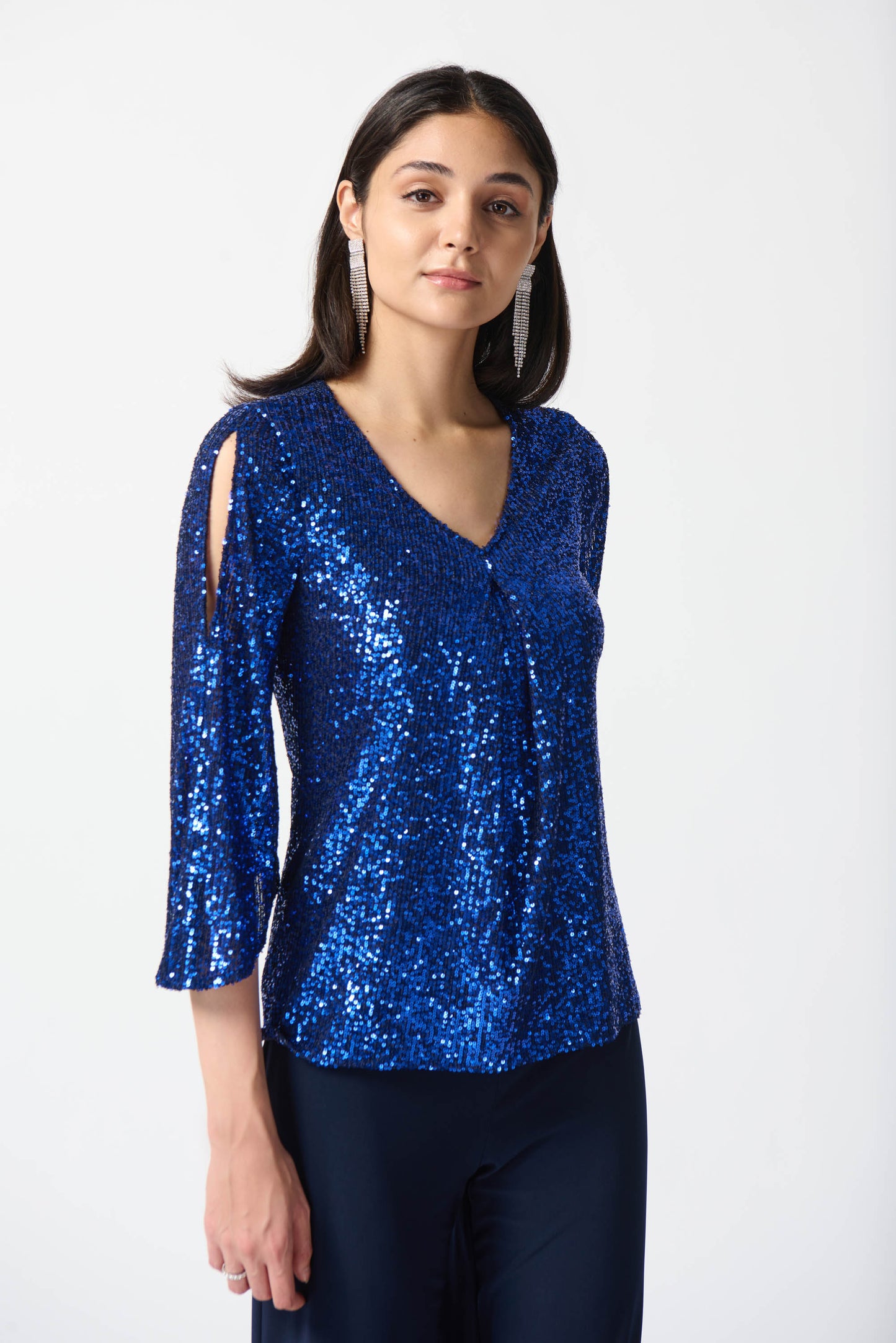 Joseph Ribkoff Signature Sequin Top