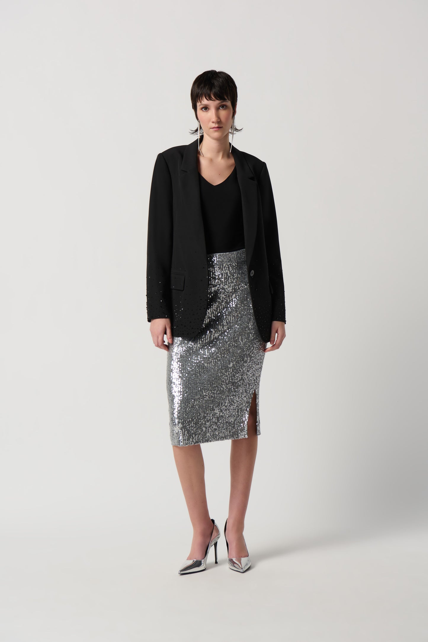 Joseph Ribkoff Sparkle Hem Blazer