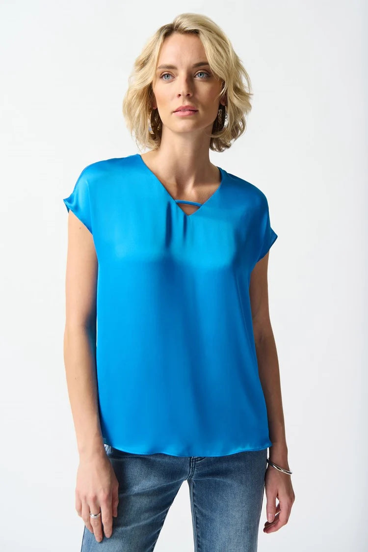 Joseph Ribkoff 242123 satin sleeveless top