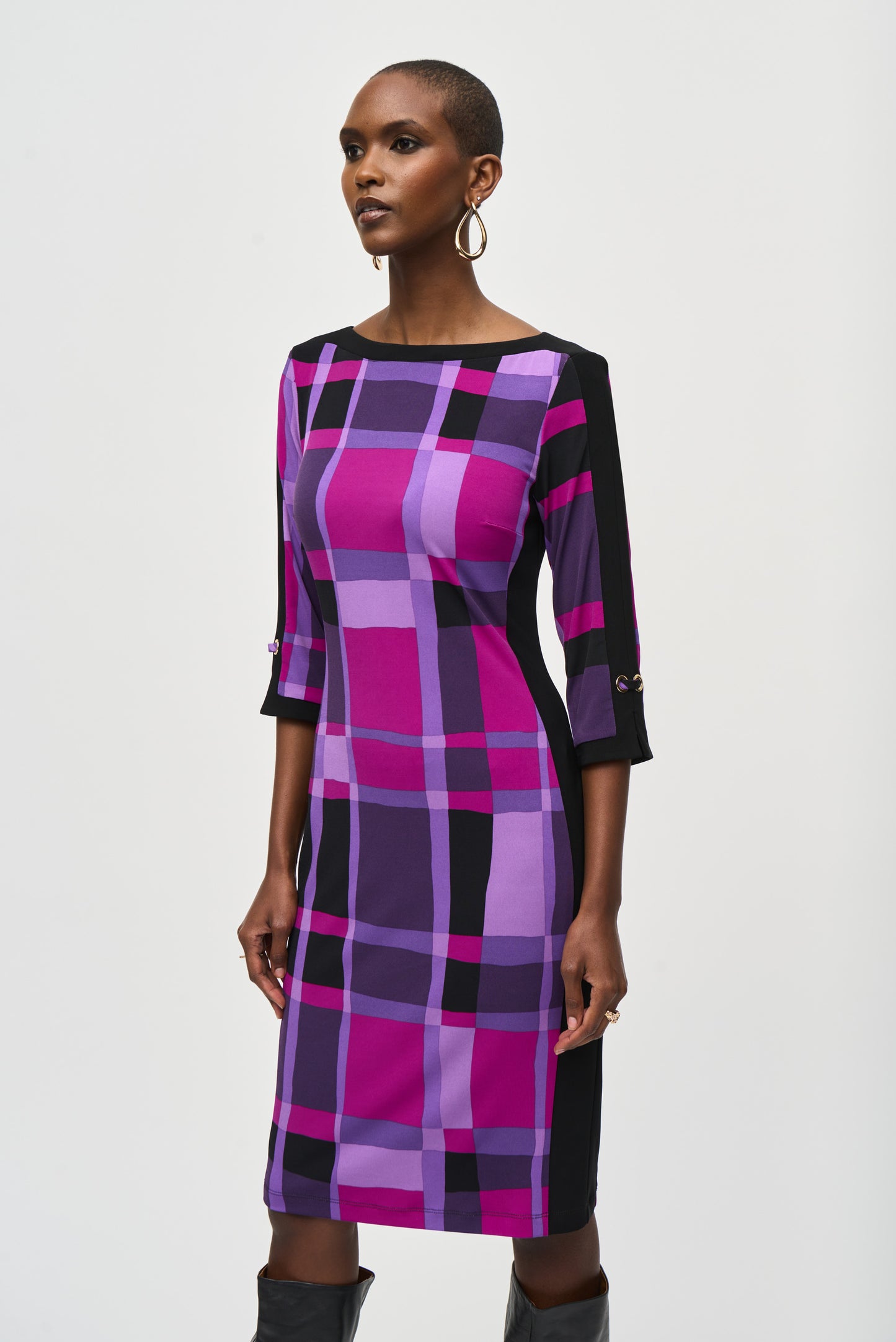 Joseph Ribkoff Check Dress 243301
