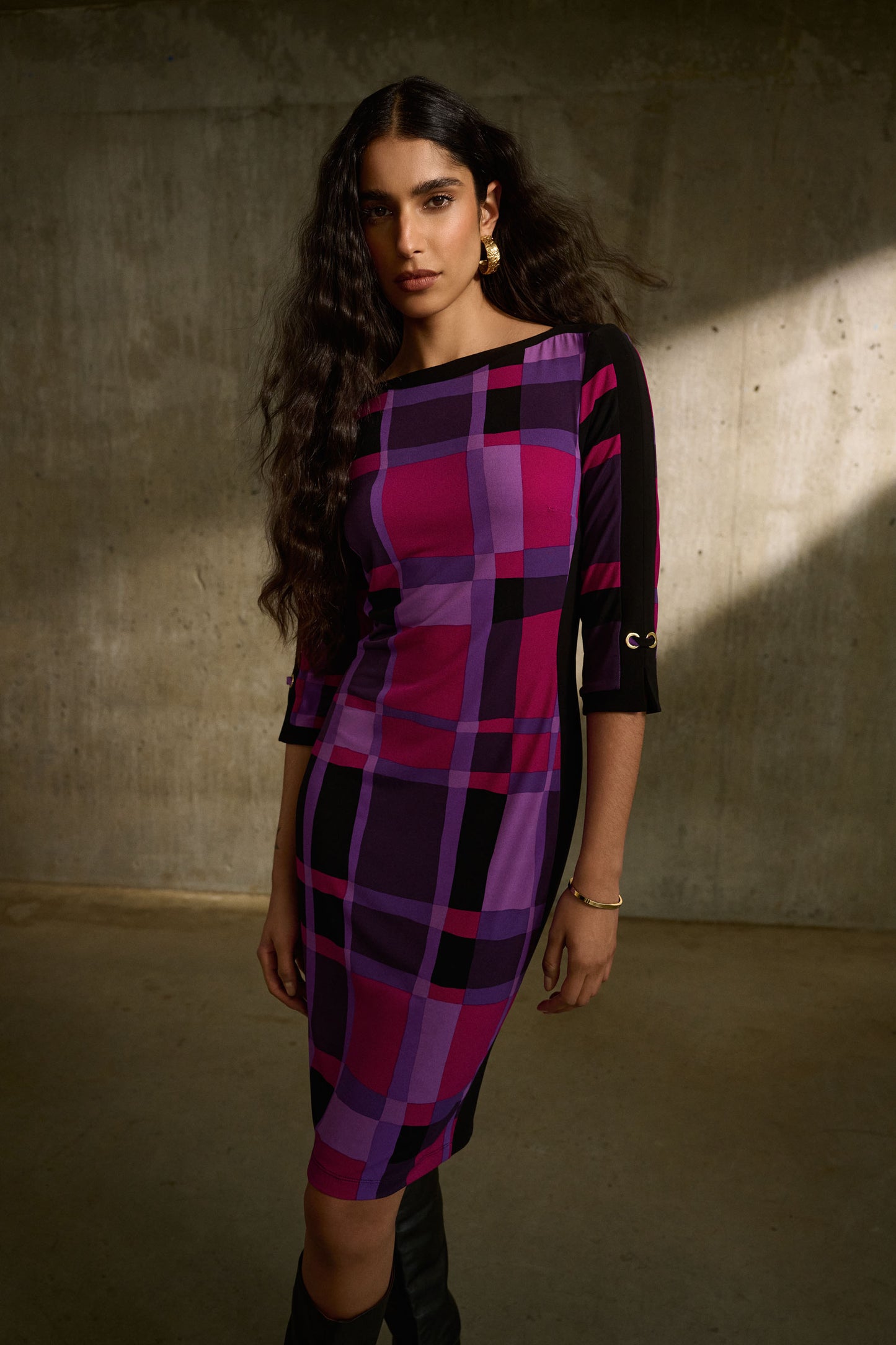 Joseph Ribkoff Check Dress 243301