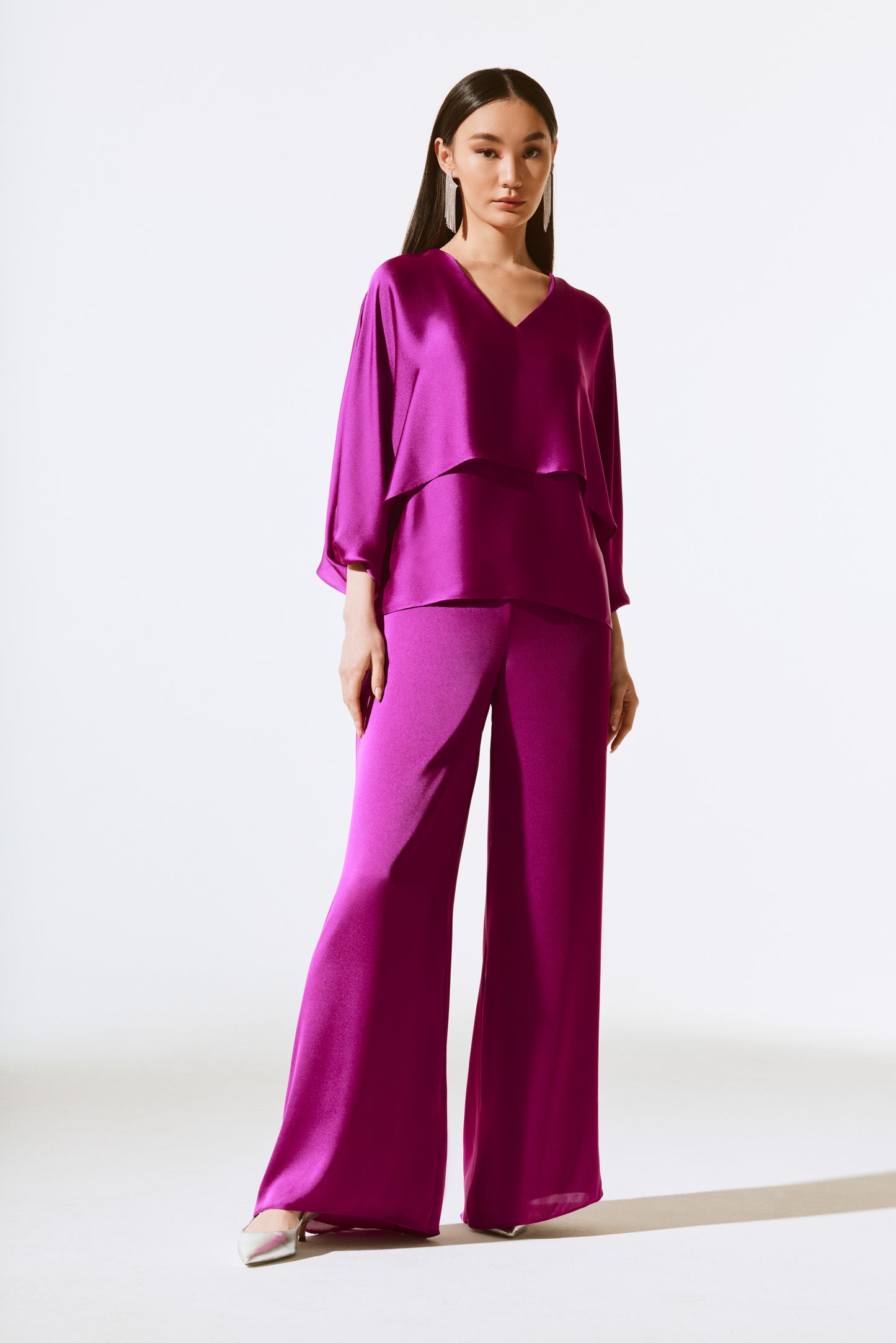Joseph Ribkoff Satin Double Layer Top 243790