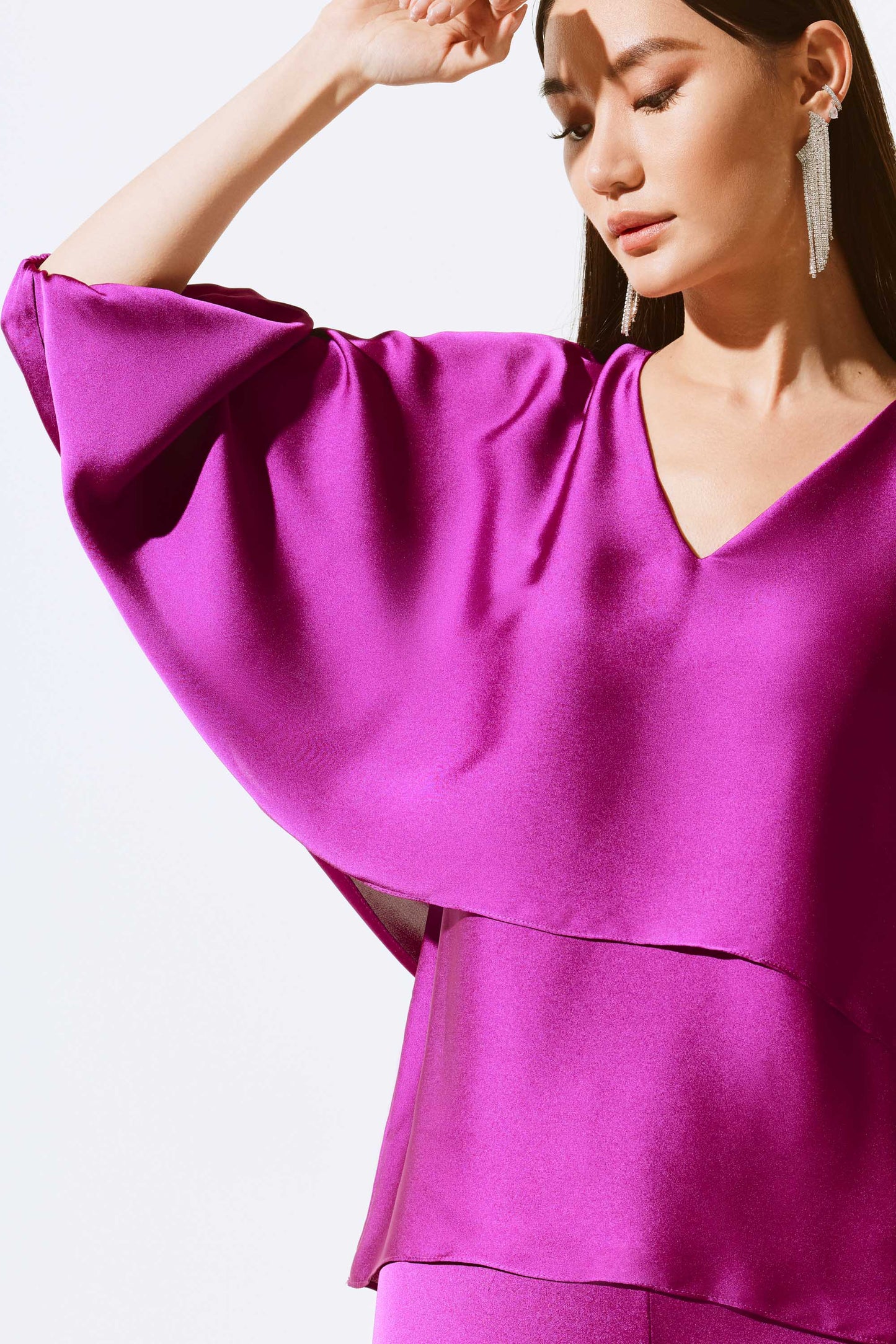 Joseph Ribkoff Satin Double Layer Top 243790