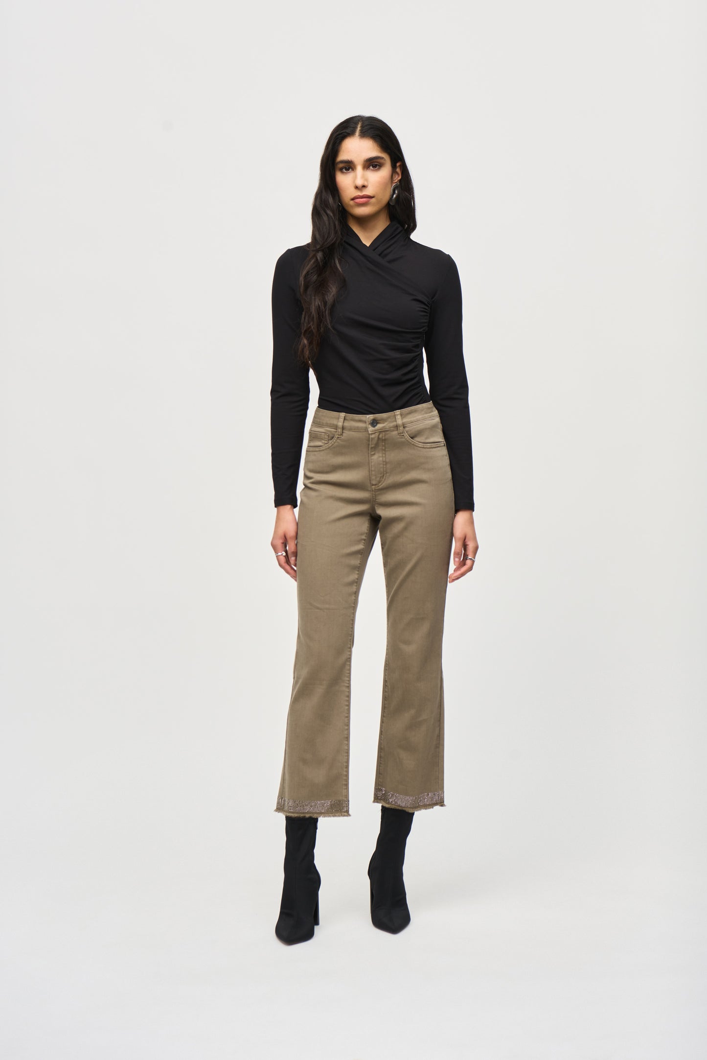 Joseph Ribkoff Sparkle Hem Jean in Java 243964