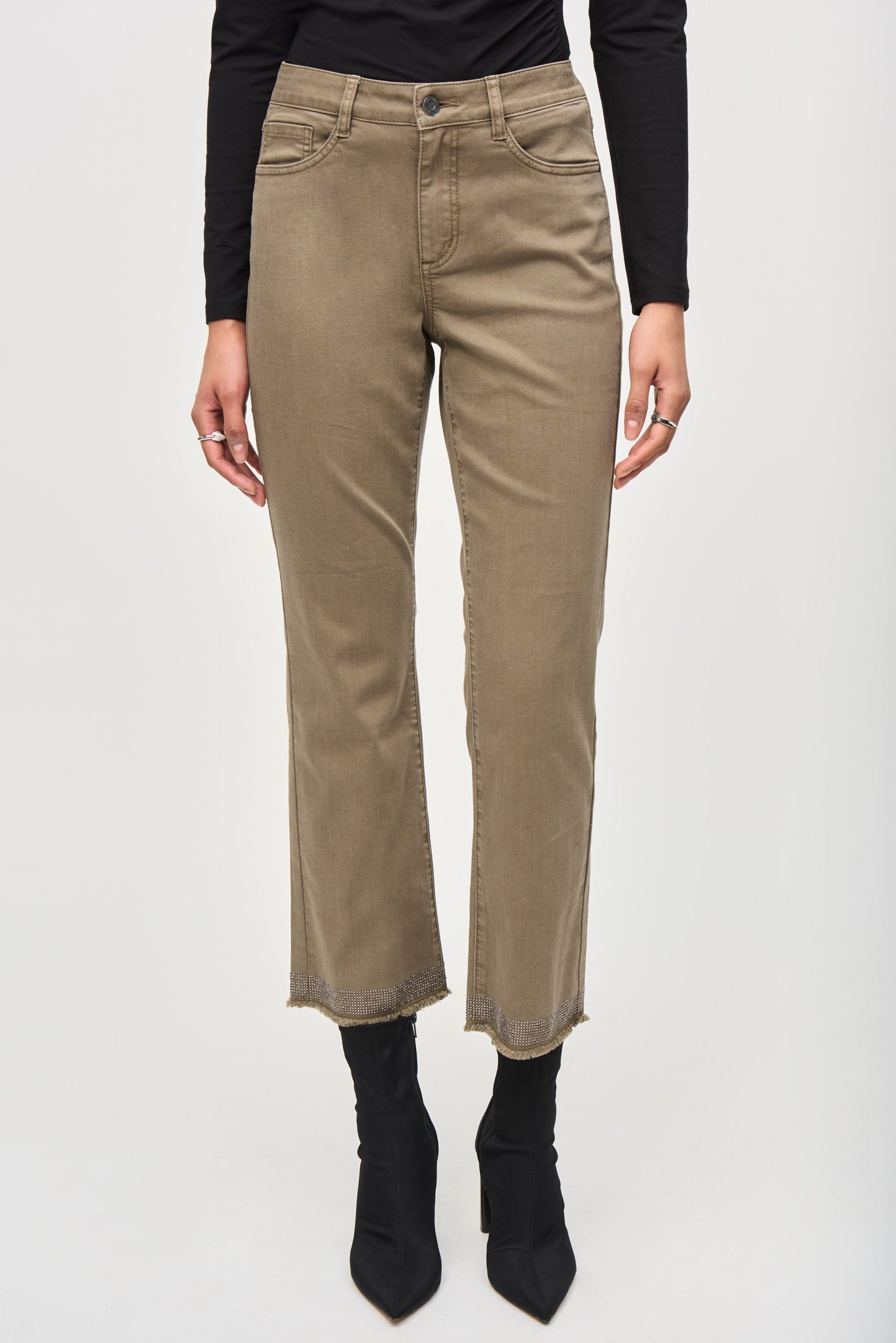 Joseph Ribkoff Sparkle Hem Jean in Java 243964