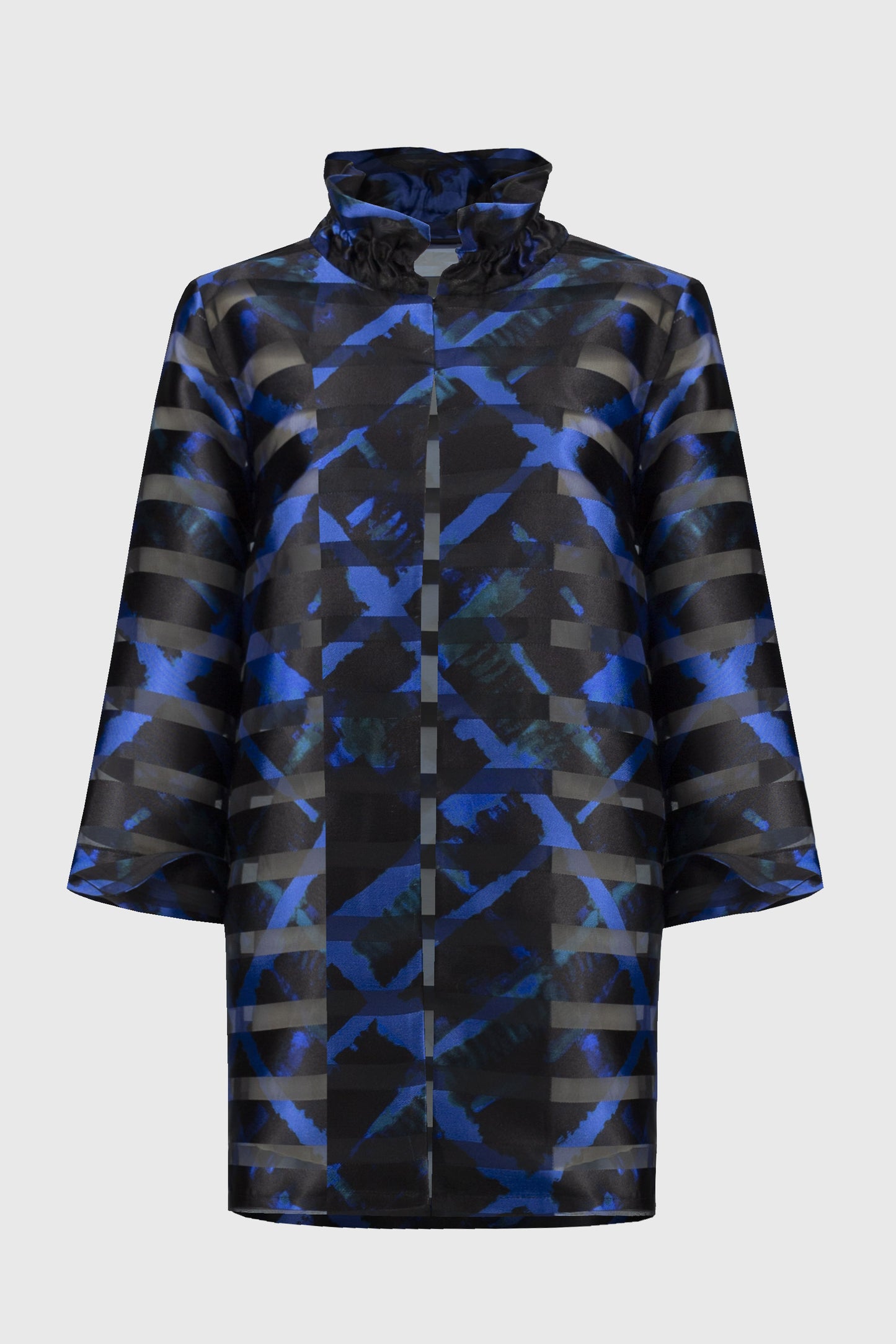 Joseph Ribkoff Satin/Sheer Stripe Jacket 244198