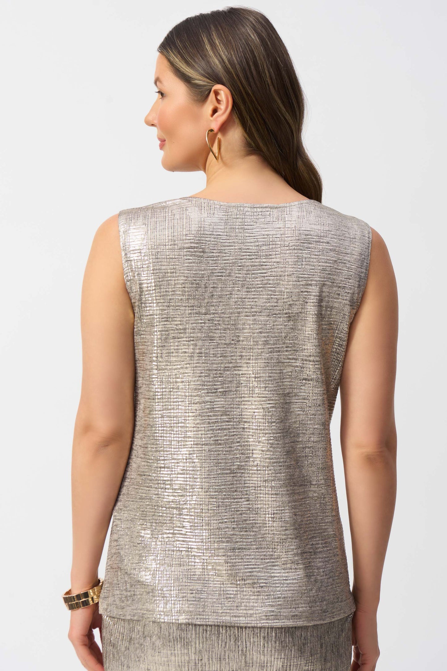 Joseph Ribkoff Foiled Knit Top 251081