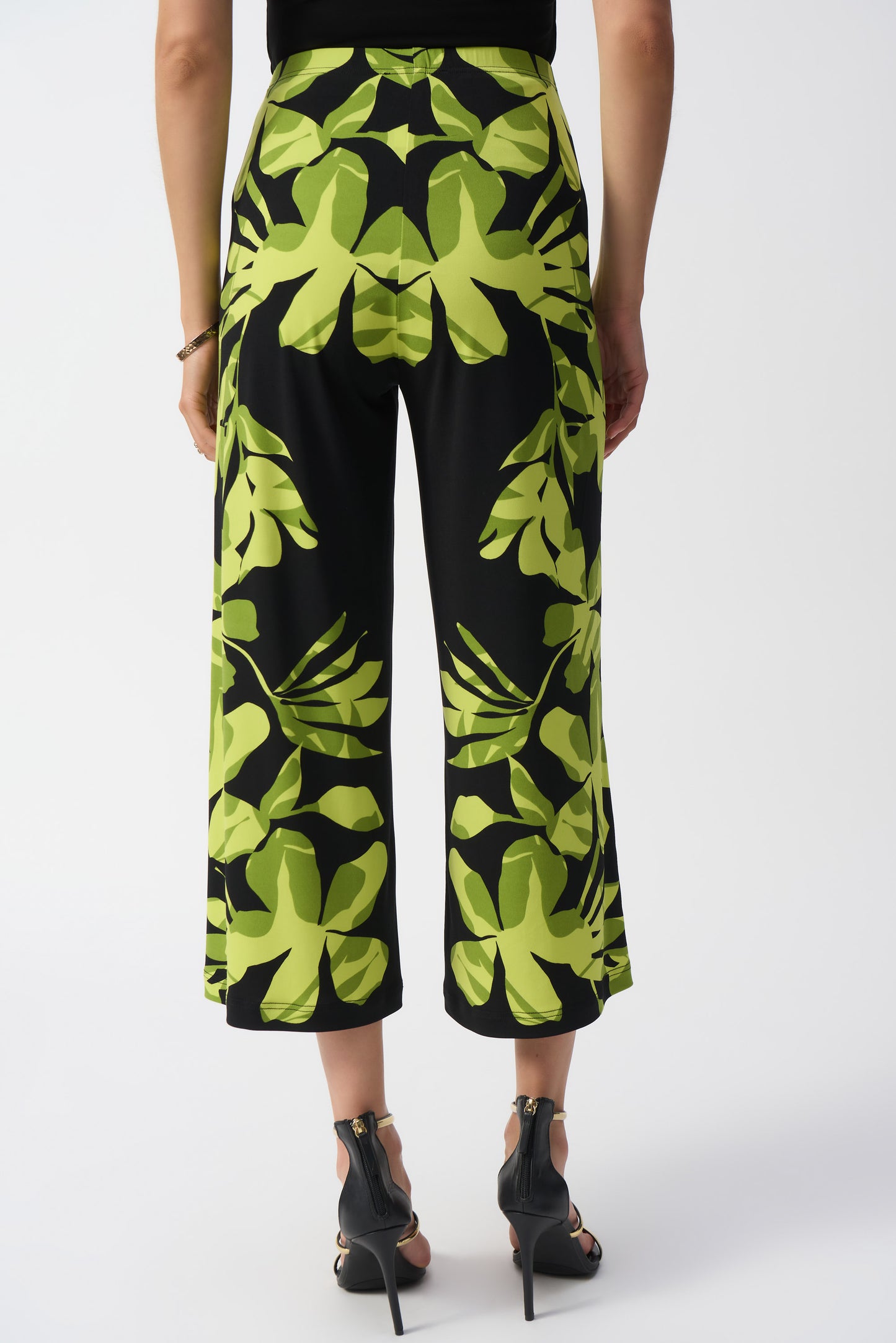 Joseph Ribkoff Placement Print Jersey Crop Trousers 251189