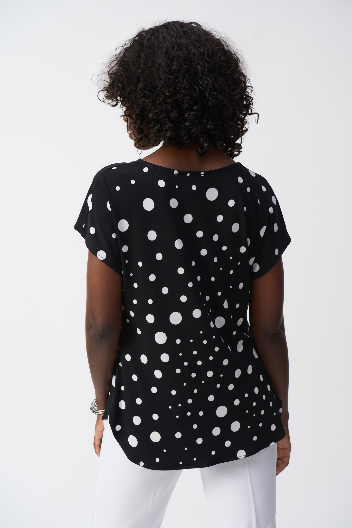 Joseph Ribkoff Spot Cowl Neck Jersey Top 251257