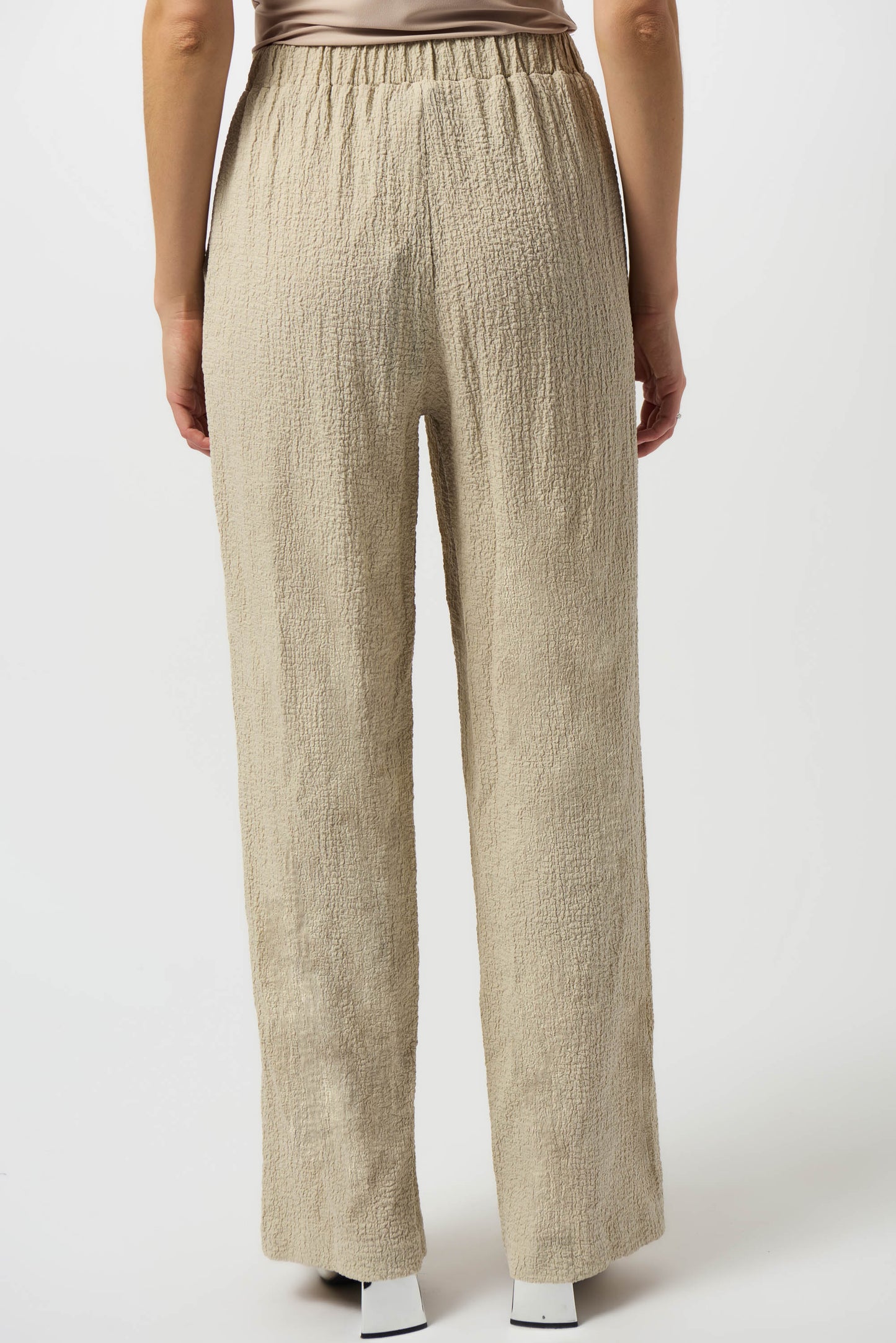 Joseph Ribkoff Moonstone Crinkle Wide Leg Trousers 251293