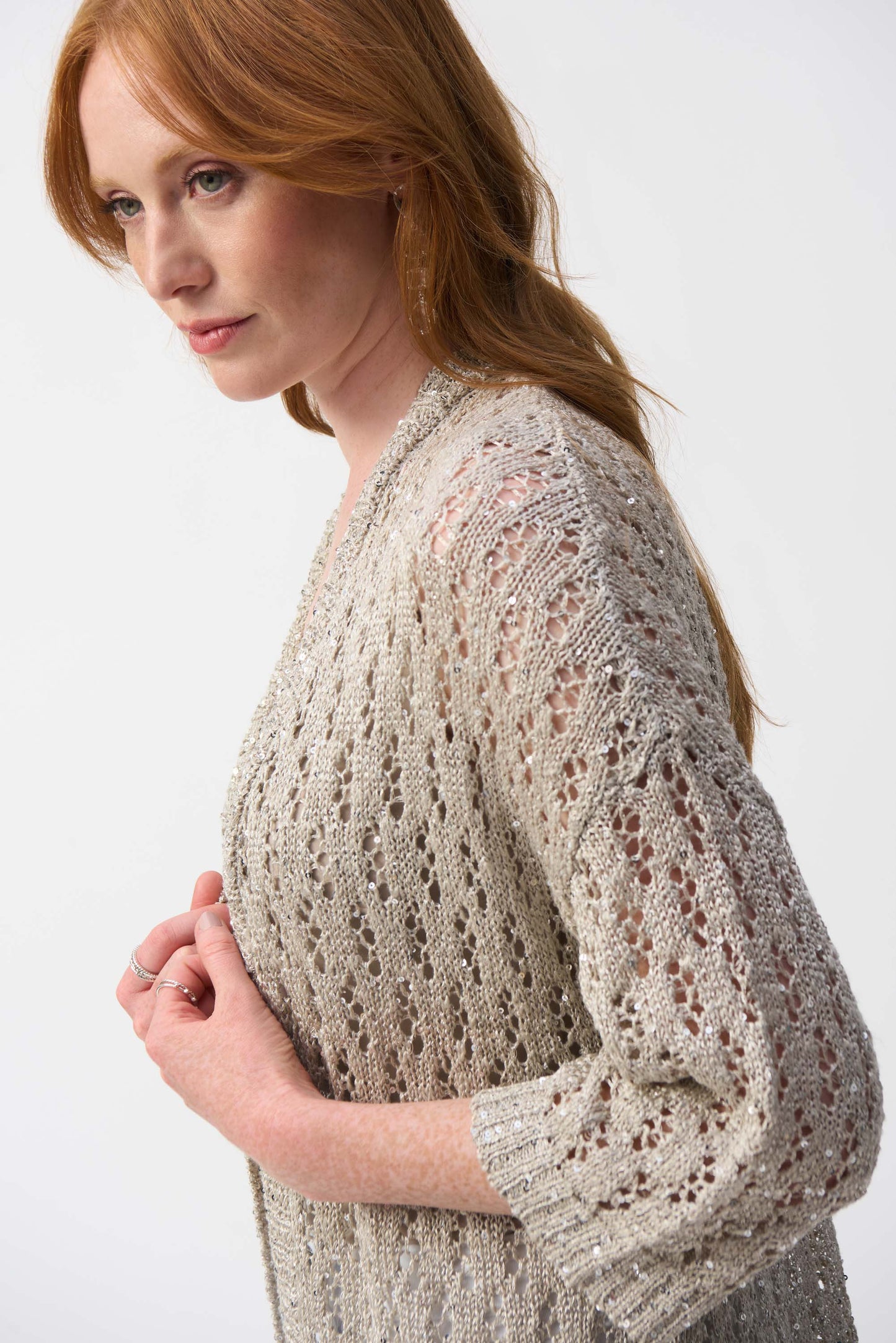 Joseph Ribkoff Sparkly Knit Cardigan 251929