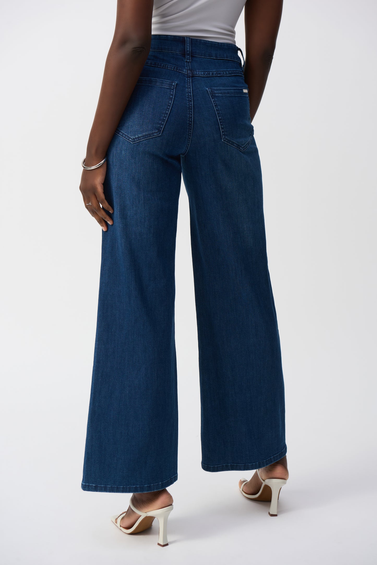Joseph Ribkoff Medium Blue Denim Wide Leg Lightweight Jean 251968