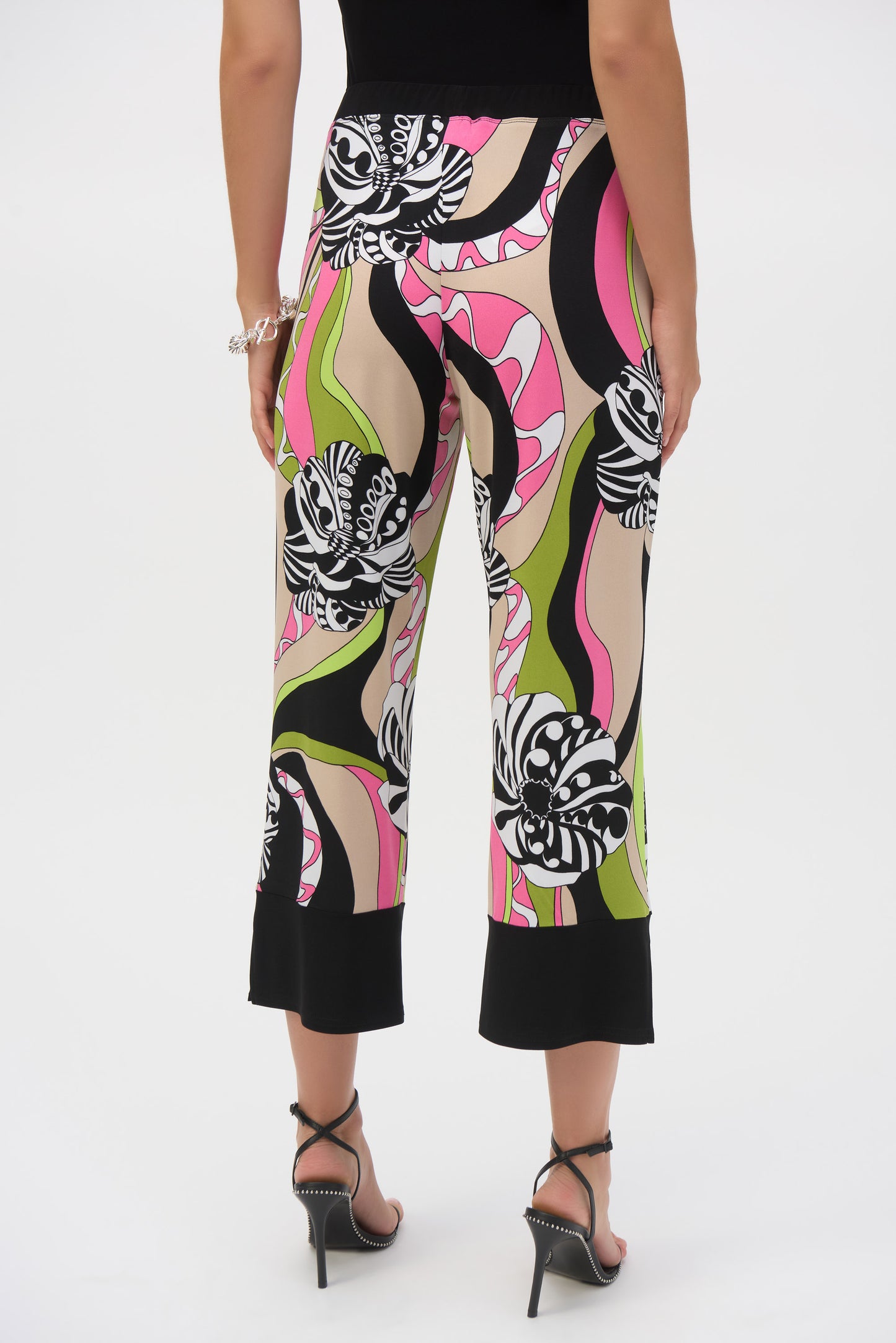 Joseph Ribkoff Printed Border Edge Trousers 252107