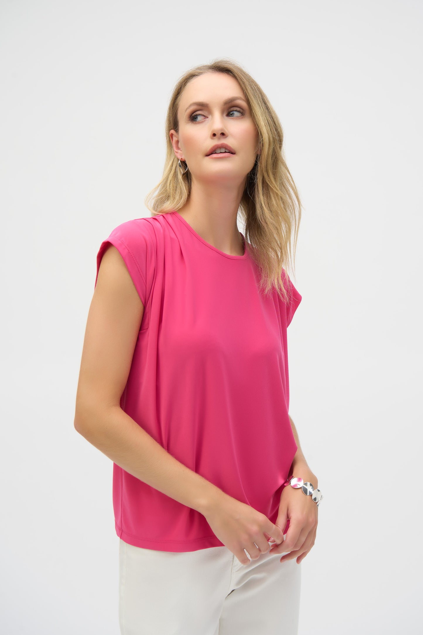 Joseph Ribkoff Geranium Shoulder Detail Top 252127