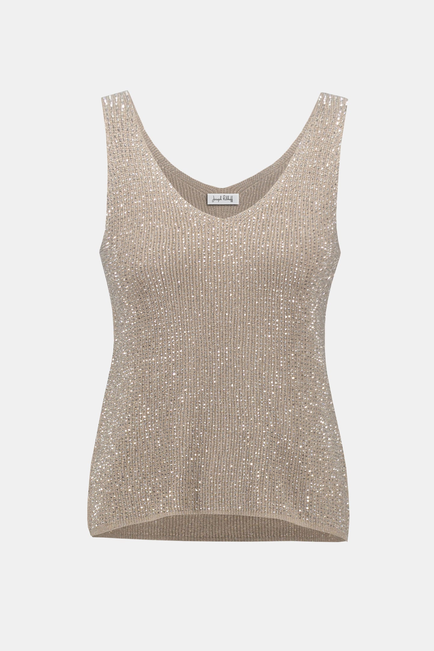 Joseph Ribkoff Champagne Metallic Knitted Camisole 252915