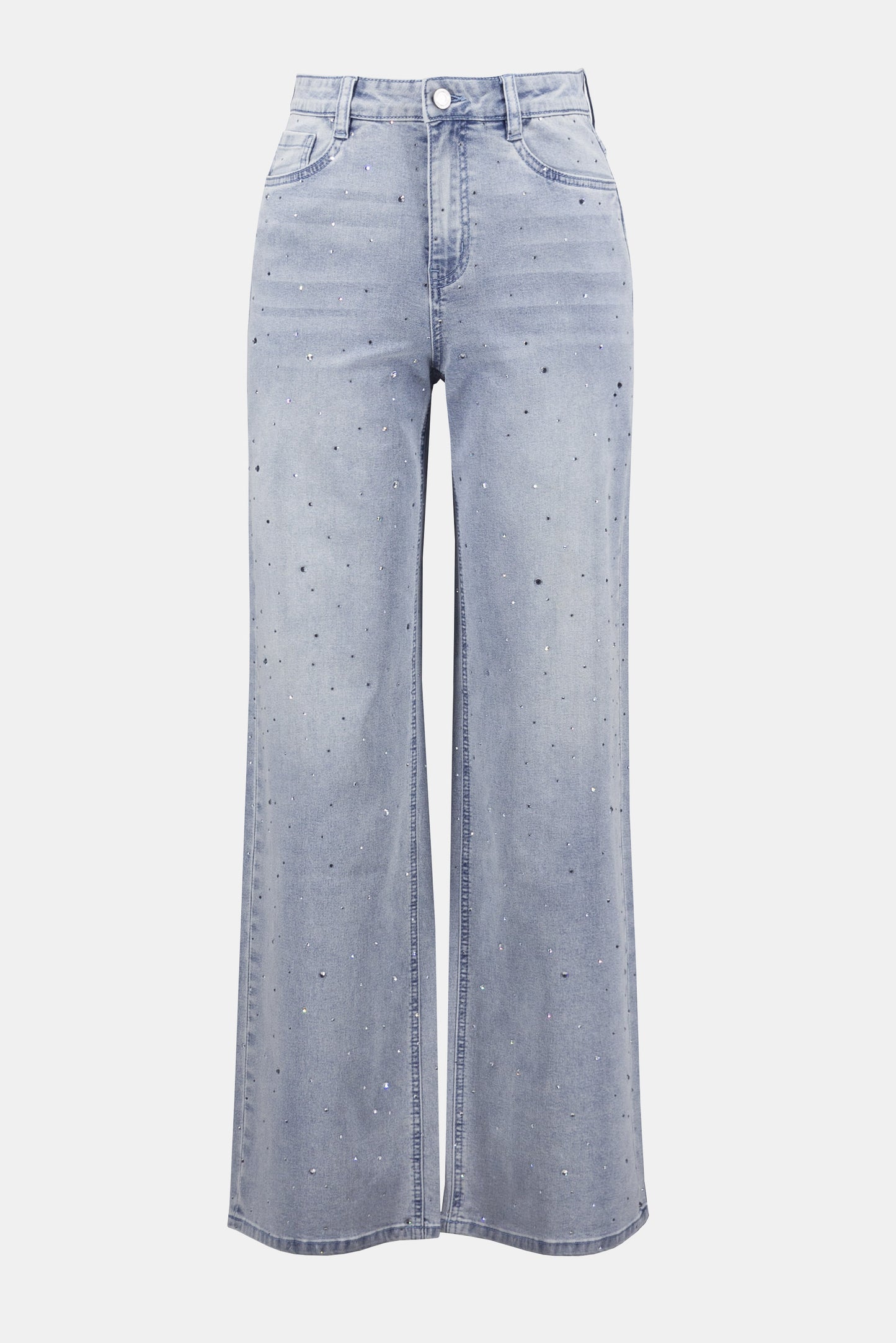 Joseph Ribkoff Straight Leg Sparkle All Around Jean Light Blue 252916