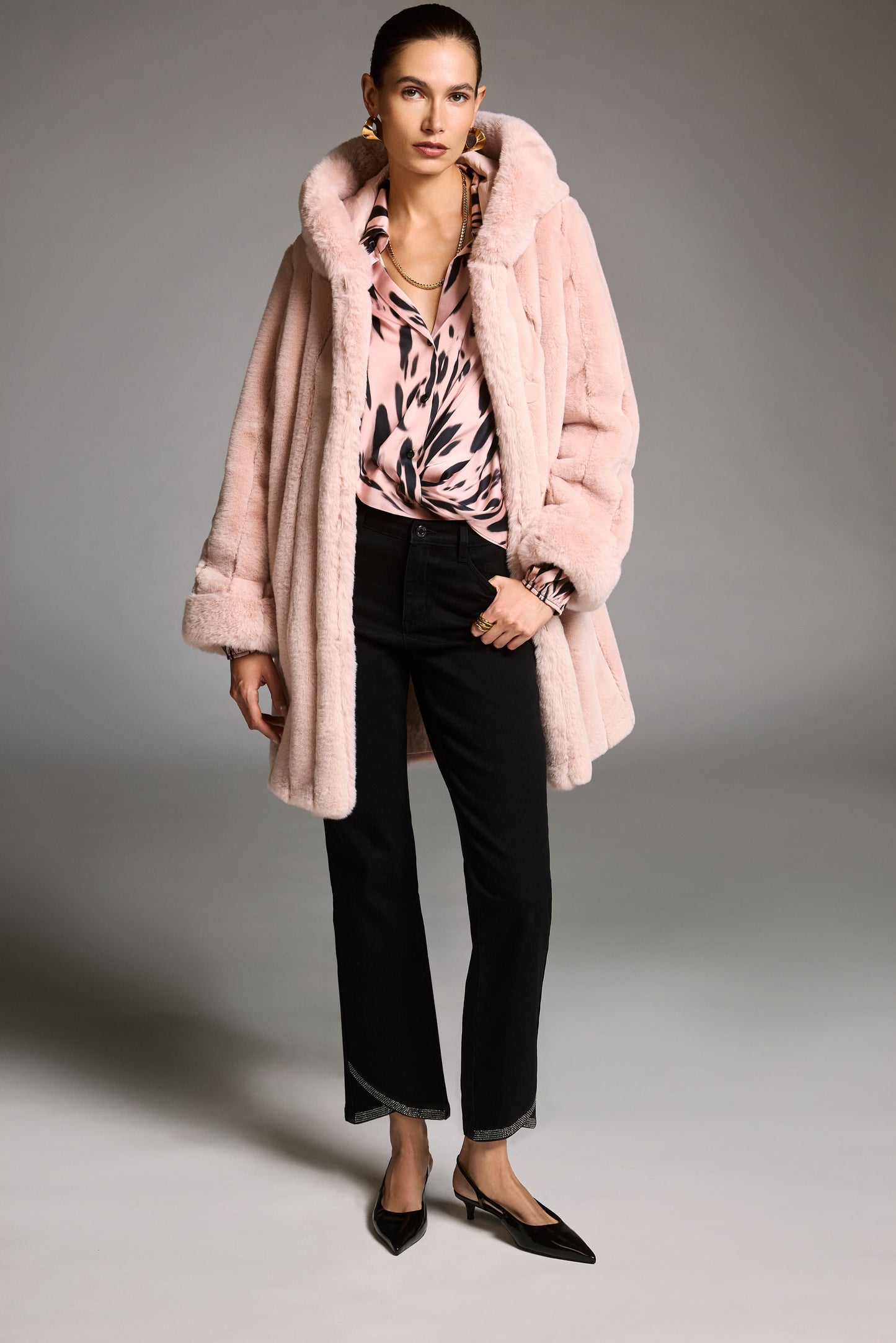 Joseph Ribkoff Pale Pink Silky Blouse 253059