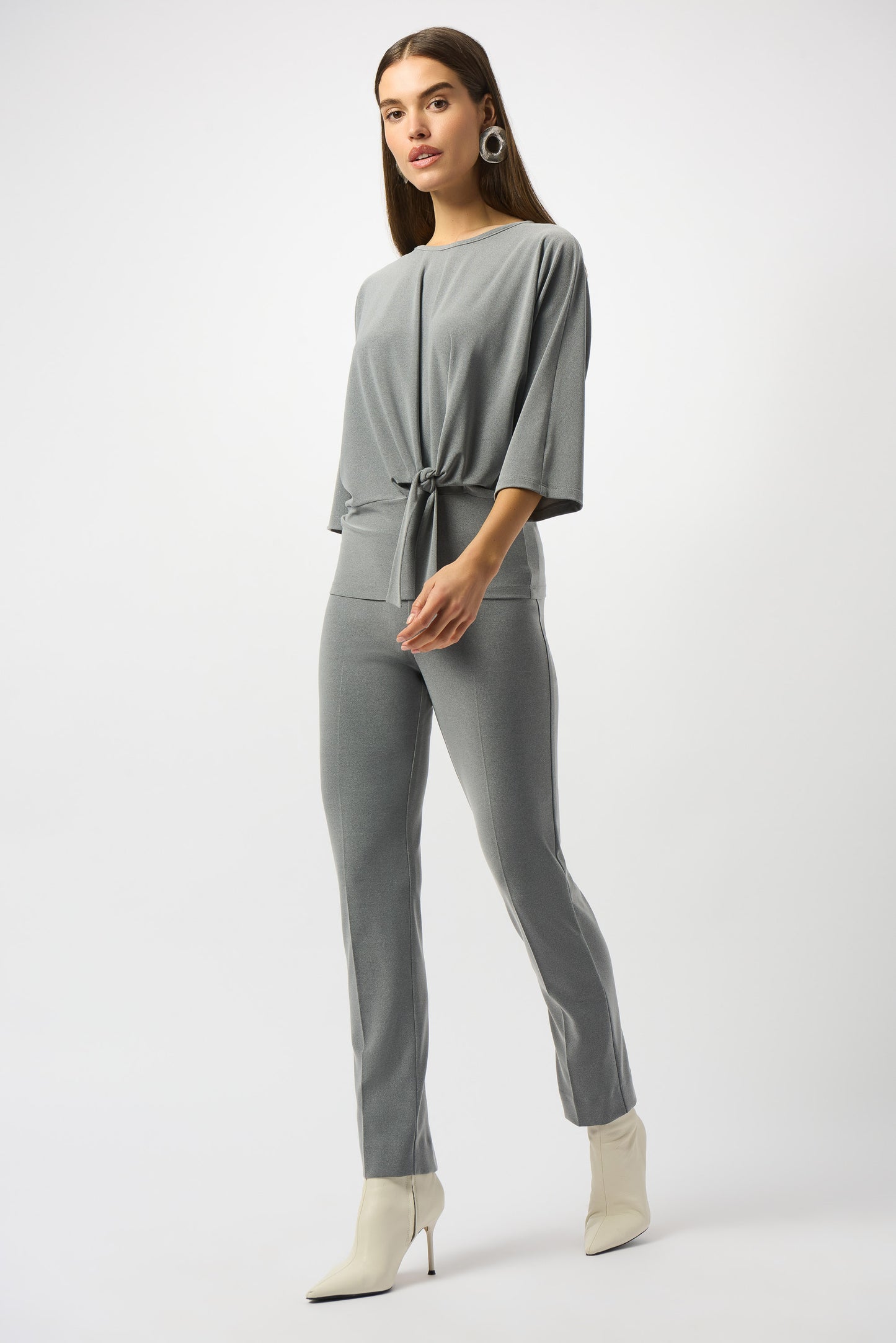 Joseph Ribkoff Grey Pull On Trousers 253295
