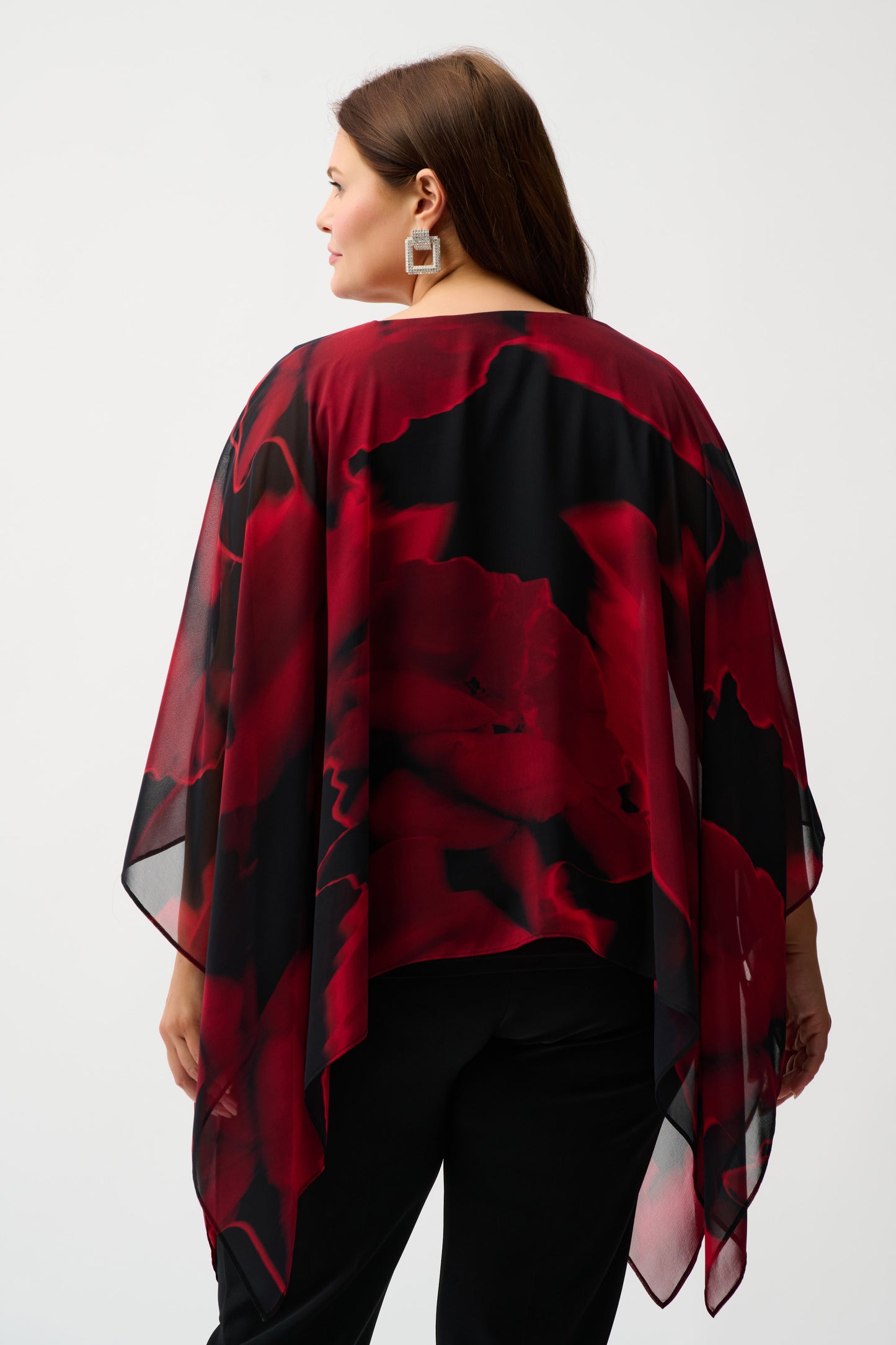 Joseph Ribkoff Rose Print Top 254090