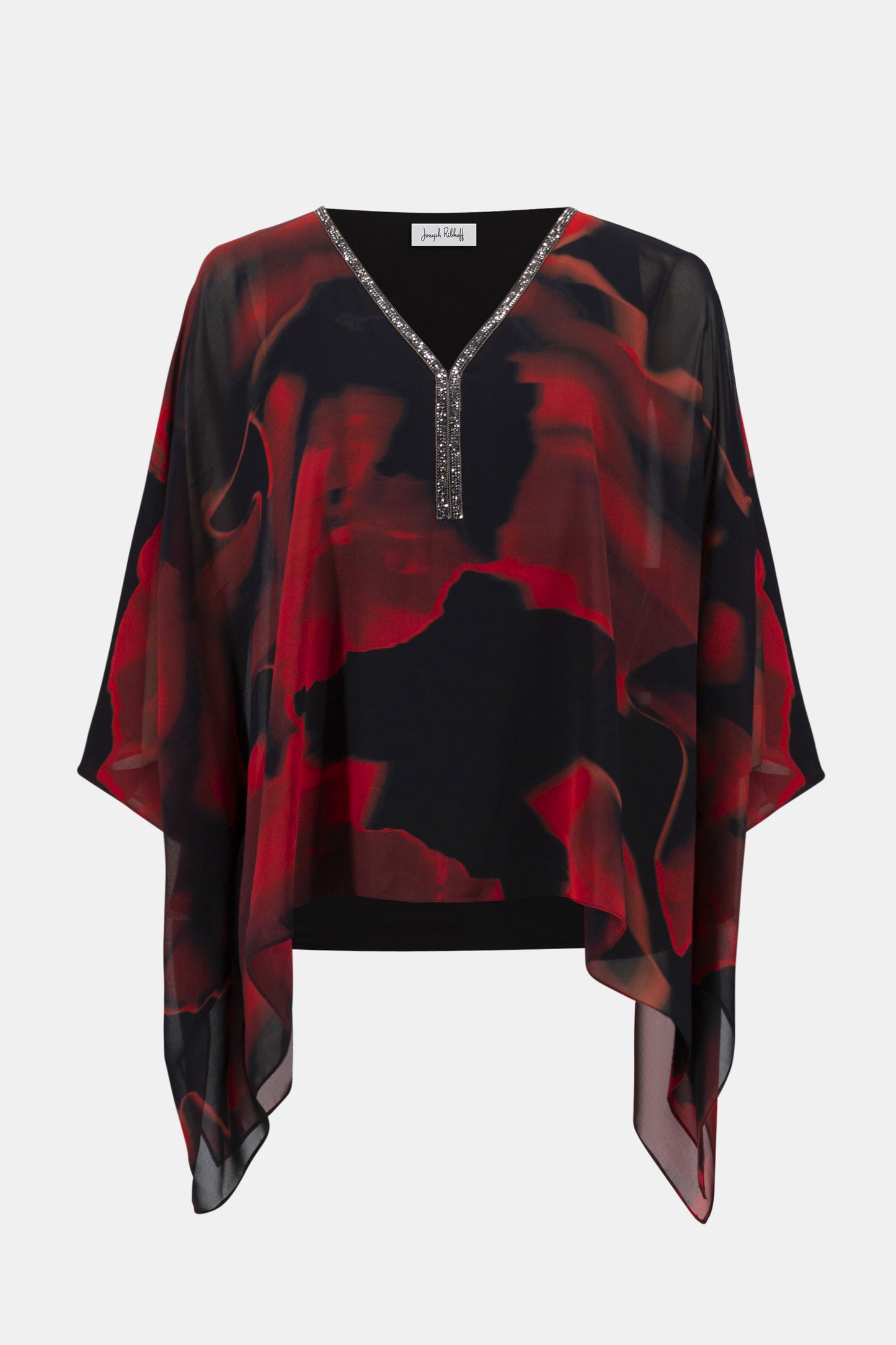 Joseph Ribkoff Rose Print Top 254090