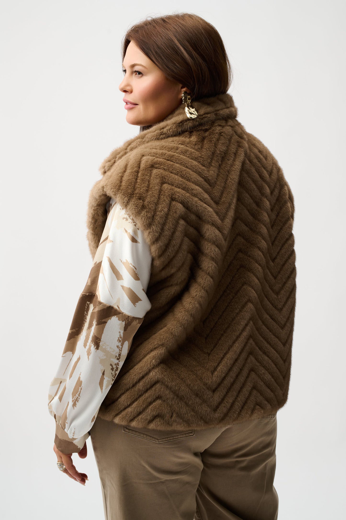 Joseph Ribkoff Faux Fur Gilet 254906