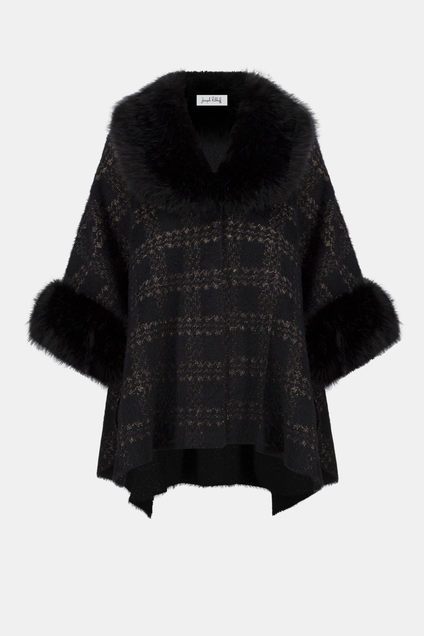 Joseph Ribkoff Fur Trim Cape 254934